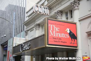 Theatre Marquee for "The Minutes" by Pulitzer Prize-winning playwright Tracy Letts an Photo
