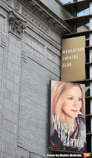 Theatre Marquee for Laura Linney returning to Broadway in a haunting new solo play, "My Name Is Lucy Barton", adapted by Rona Munro from the bestselling novel by Pulitzer Prize winner Elizabeth Strout at the Samuel J. Friedman Theatre on January 13, 2019 in New York City. @ BroadwayWorld Theatre Marquee for Laura Linney returning to Broadway in a haunting new solo play, " Photo