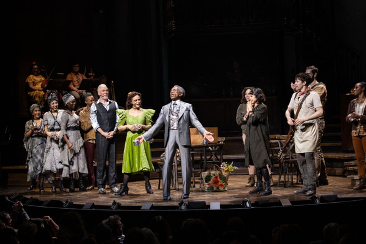 Andre de Shields and cast at 