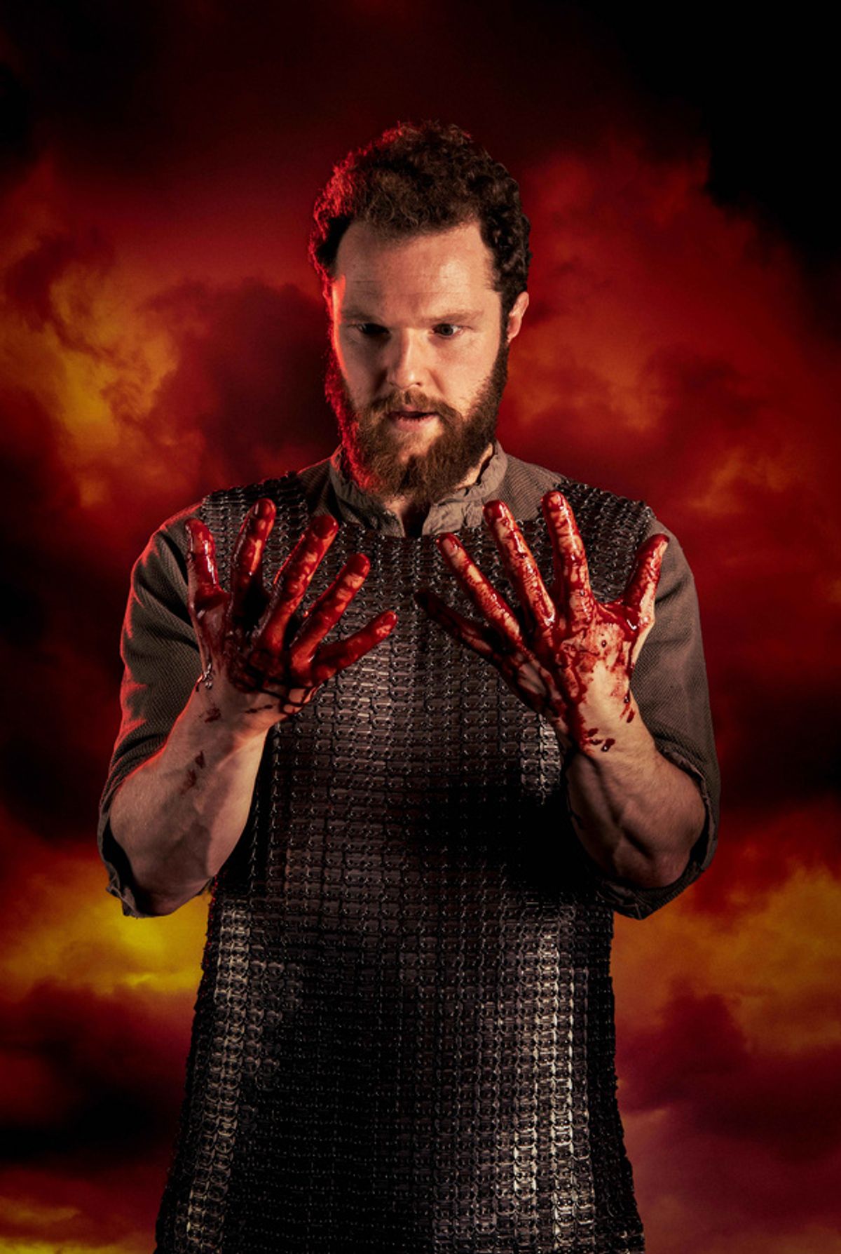 Paul Tinto as Macbeth in Queen''s Theatre Hornchurch and Derby Theatre production of Macbeth. Photo by Mark Sepple. at 