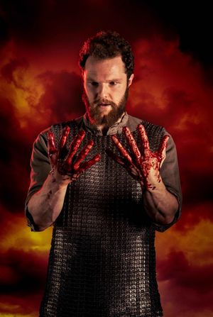 Paul Tinto as Macbeth in Queen''s Theatre Hornchurch and Derby Theatre production of  Photo