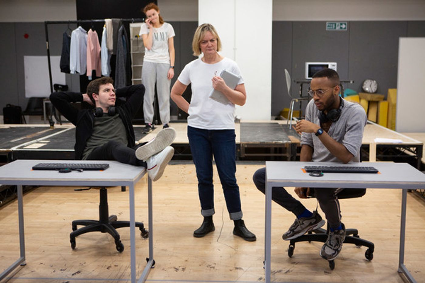 Photo Flash: Inside Rehearsal For THE HAYSTACK at Hampstead Theatre  Image