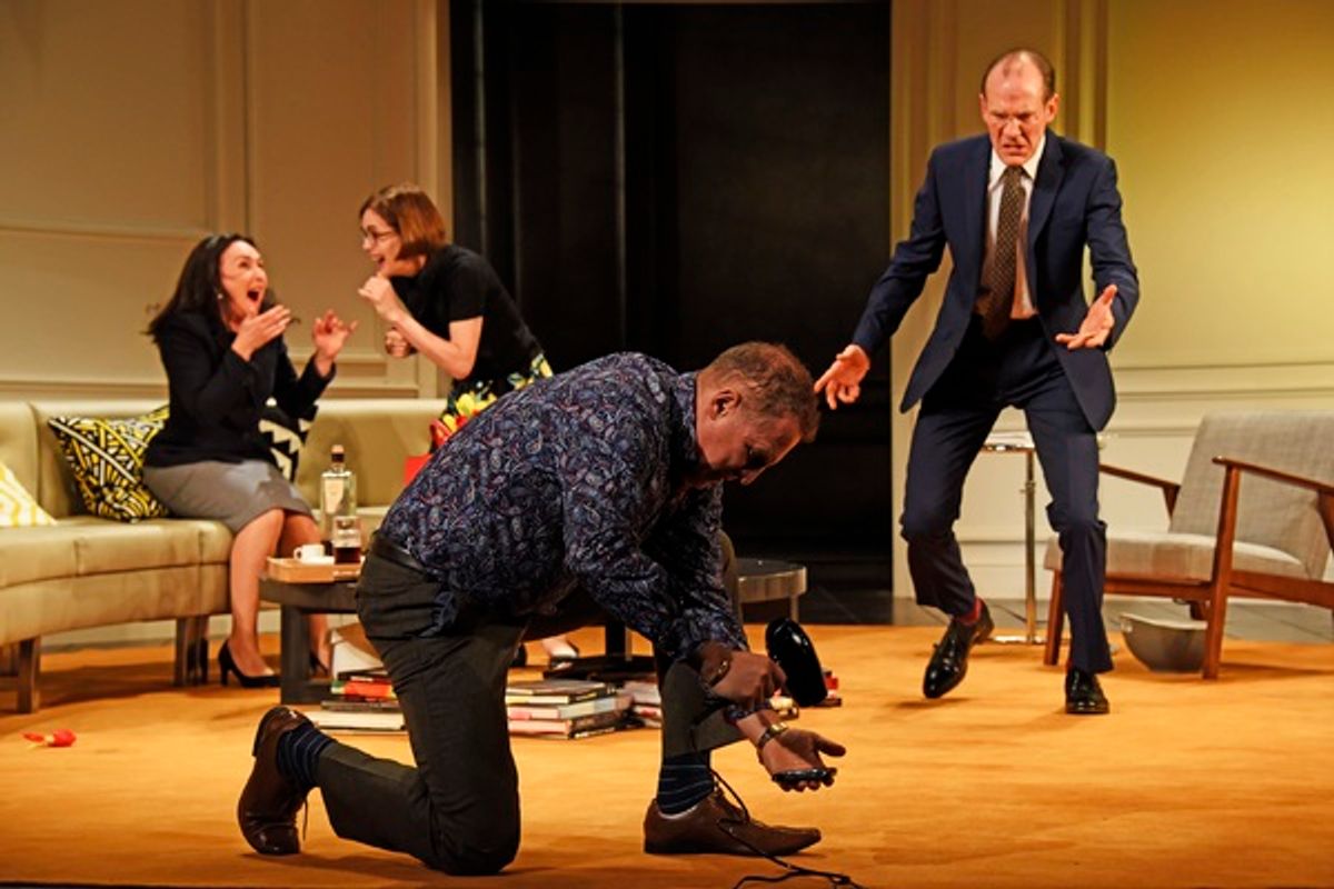 Samantha Spiro, Elizabeth McGovern, Nigel Lindsay and Simon Paisley Day at 