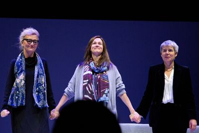 Elizabeth Strout, Laura Linney, Rona Munro Photo