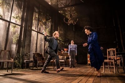 Toby Jones, Aimee Lou Wood, and Rosalind Eleazar Photo