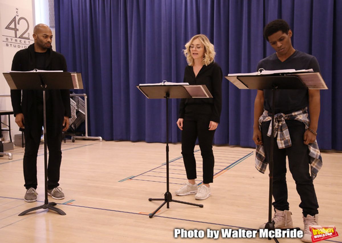 Brandon Victor Dixon, Rachel Bay Jones and Khamary Grant  at 