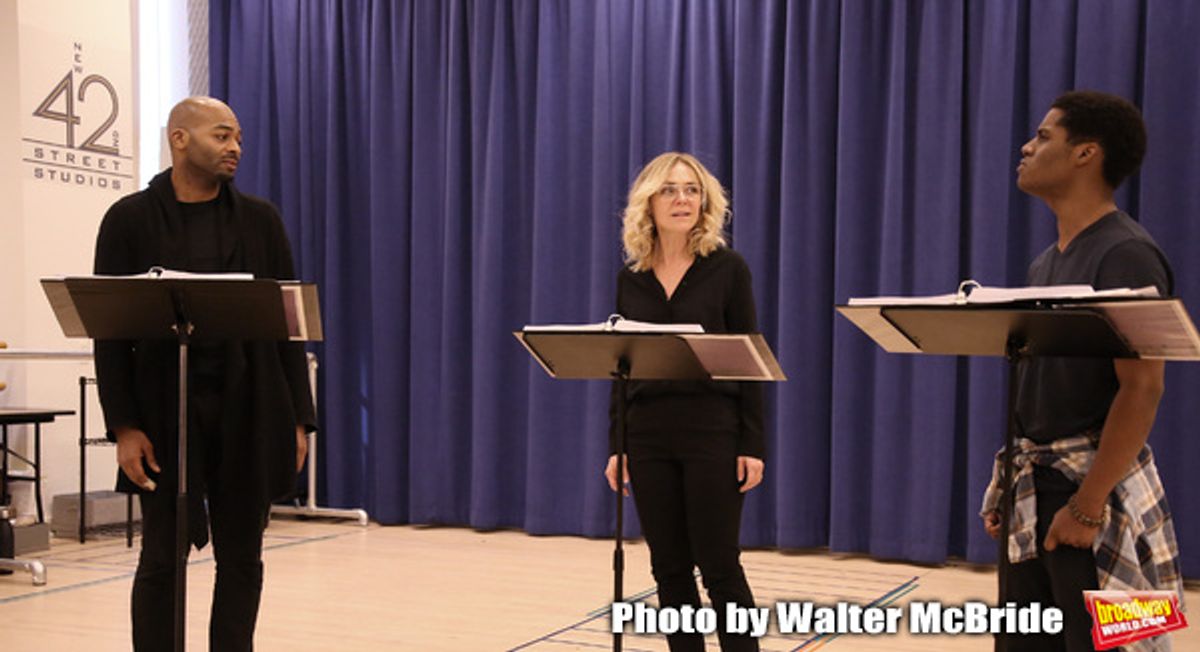 Brandon Victor Dixon, Rachel Bay Jones and Khamary Grant  at 