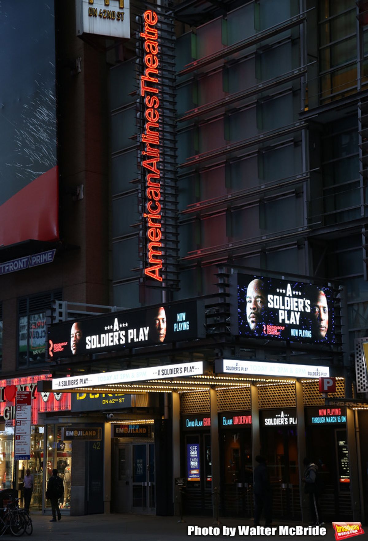 Theatre Marquee unveiling for 'The Lehman Trilogy' directed by Sam Mendes at the Nederlander Theatre on January 17, 2020 in New York City.  at 
