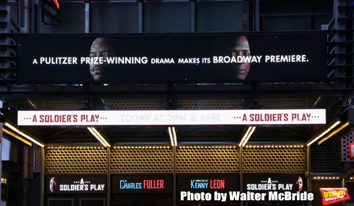 Theatre Marquee unveiling for 'The Lehman Trilogy' directed by Sam Mendes at the Nederlander Theatre on January 17, 2020 in New York City.  at 