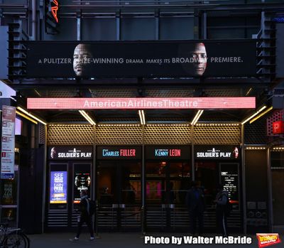 Theatre Marquee unveiling for "The Lehman Trilogy" directed by Sam Mendes at the Nede Photo