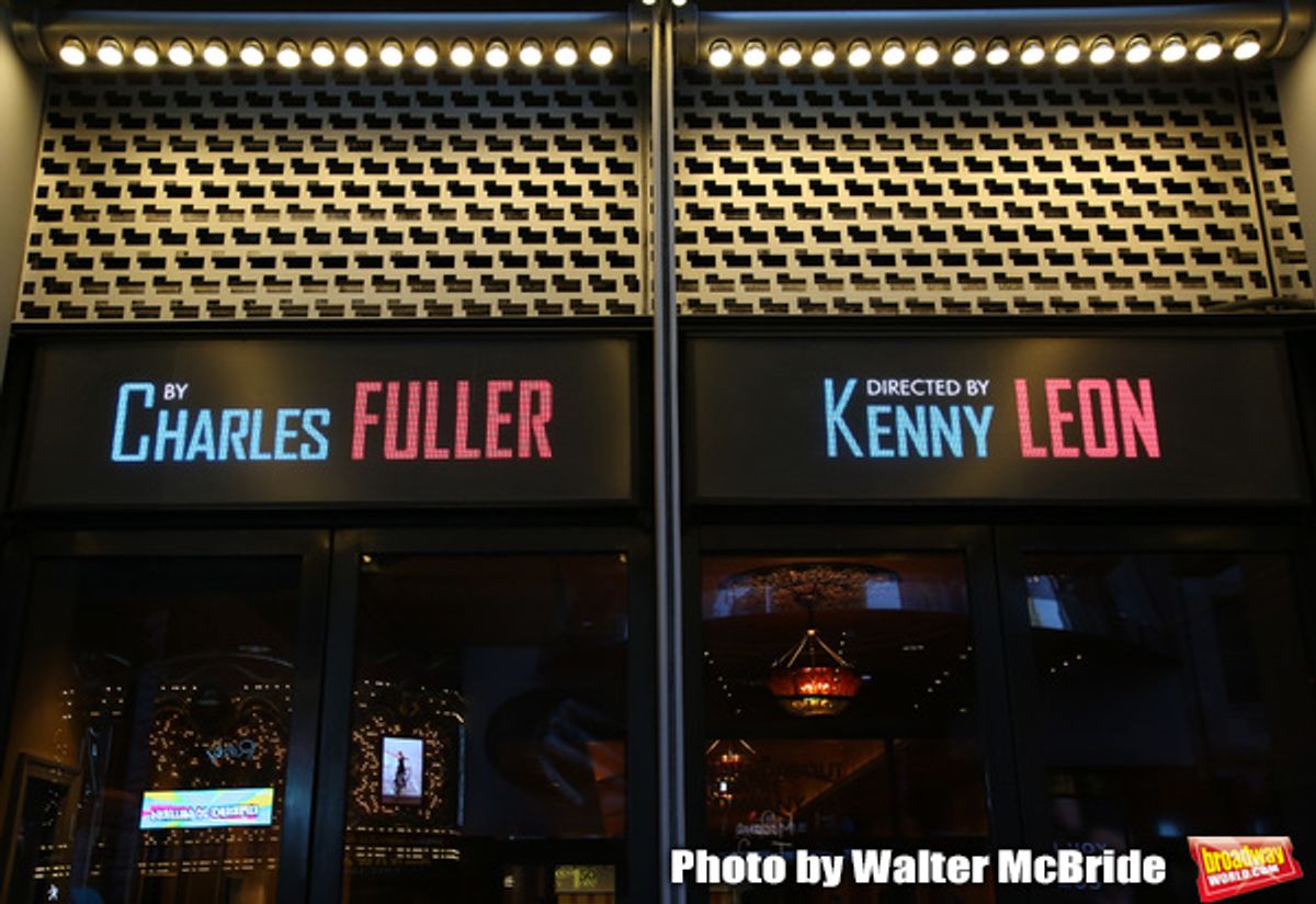 Theatre Marquee unveiling for 'The Lehman Trilogy' directed by Sam Mendes at the Nederlander Theatre on January 17, 2020 in New York City.  at 