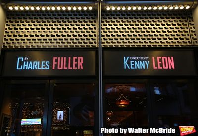 Theatre Marquee unveiling for "The Lehman Trilogy" directed by Sam Mendes at the Nede Photo