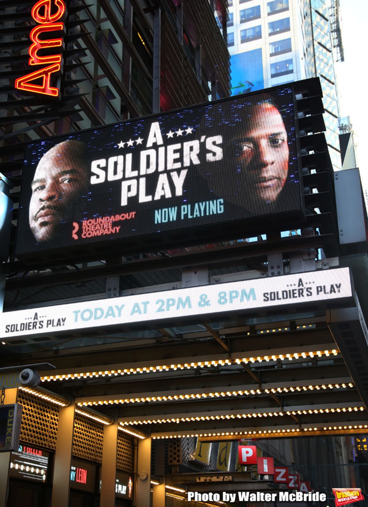 Theatre Marquee unveiling for 'The Lehman Trilogy' directed by Sam Mendes at the Nederlander Theatre on January 17, 2020 in New York City.  at 