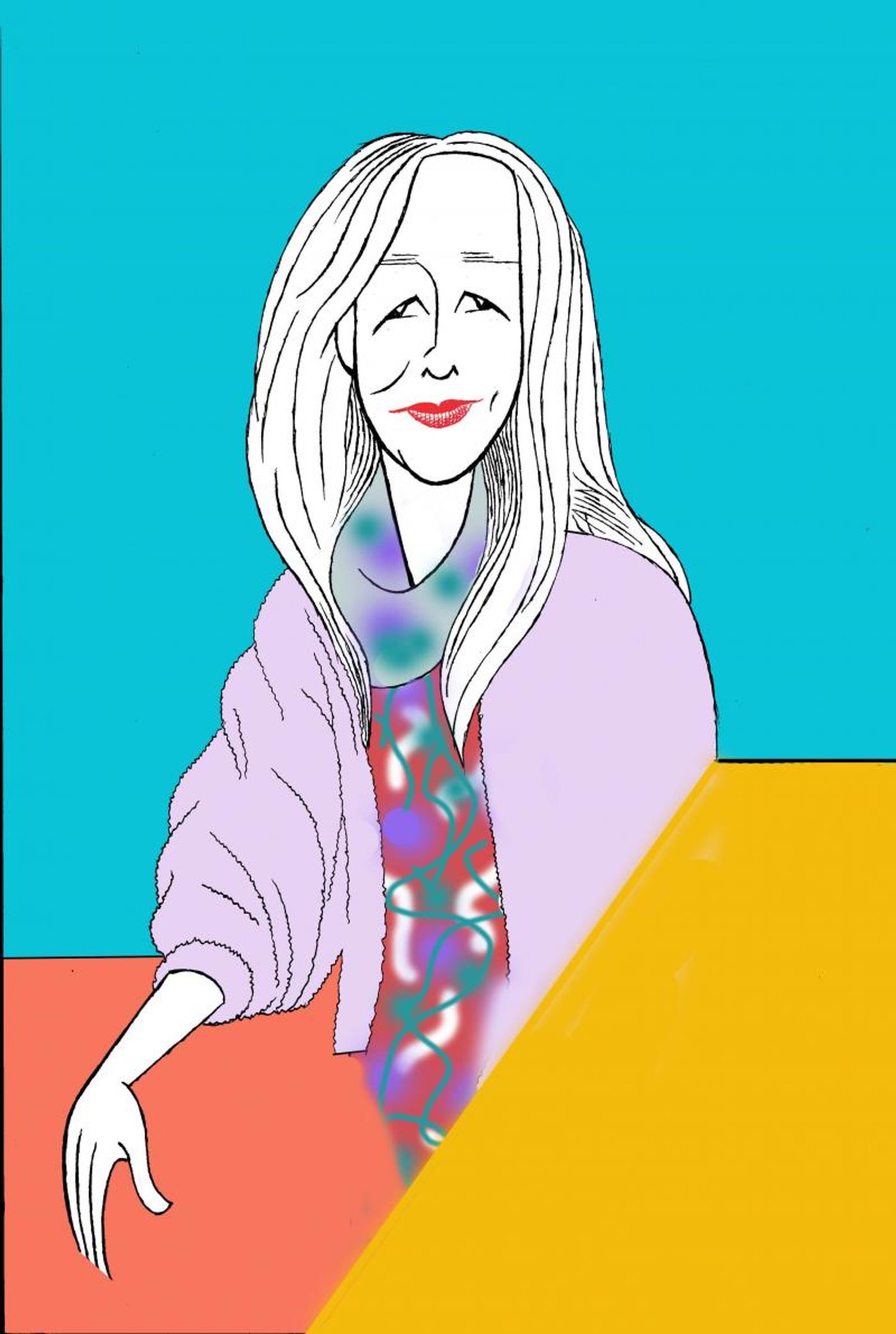 BWW Exclusive: Ken Fallin Draws the Stage - Laura Linney in MY NAME IS LUCY BARTON  Image