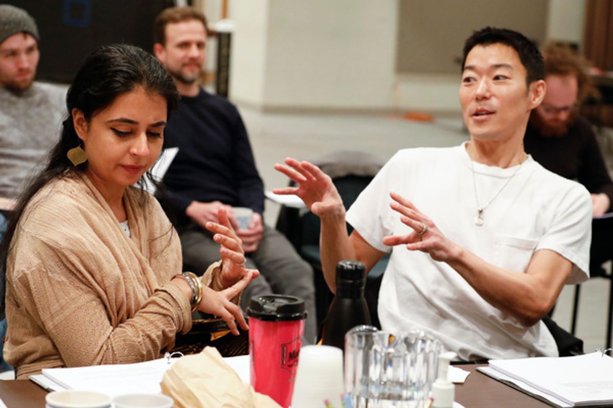  Mahira Kakkar and Aaron Yoo at 