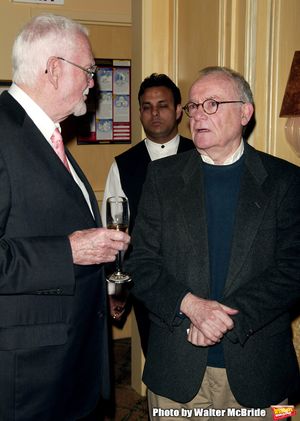 Frank Pierson ( President of the Academy Awards) and Buck Henry Attending a New York celebration in anticipation of director Sidney Lumet's Honorary Academy Award, which will be presented at the upcoming 77th Annual Academy Awards at Arabelle at the Plaza Athenee in New York City..February 23, 2005. @ BroadwayWorld Frank Pierson ( President of the Academy Awards) and Buck Henry Attending a New York Photo
