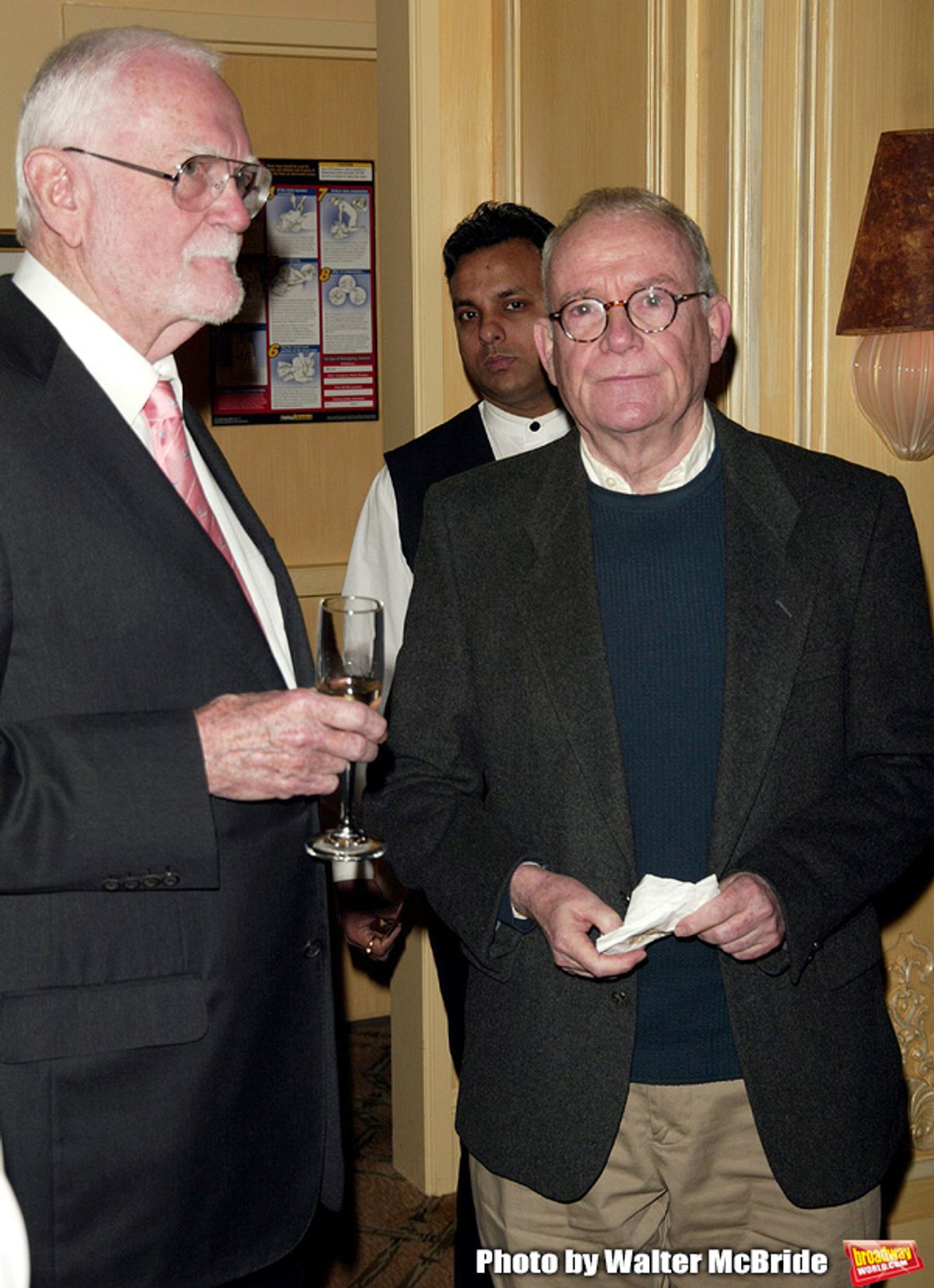 Frank Pierson ( President of the Academy Awards) and Buck Henry Attending a New York celebration in anticipation of director Sidney Lumet's Honorary Academy Award, which will be presented at the upcoming 77th Annual Academy Awards at Arabelle at the Plaza Athenee in New York City..February 23, 2005. at 