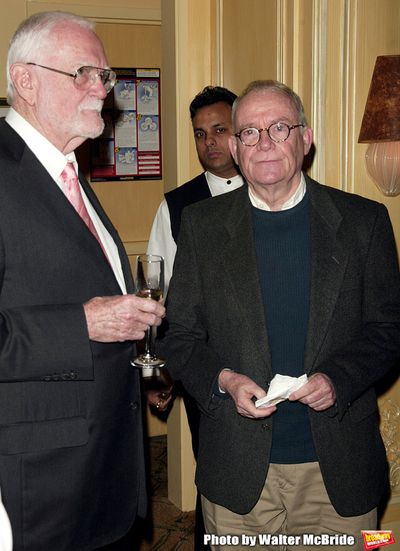 Frank Pierson ( President of the Academy Awards) and Buck Henry Attending a New York  Photo