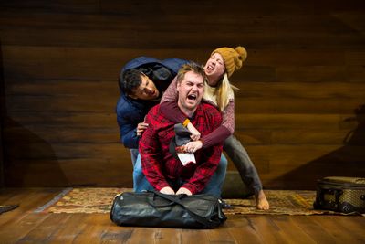 Saamer Usmani, Nate Miller, and Ariel Woodiwiss Photo