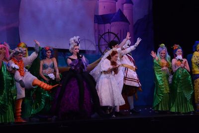 The Cast of The Little Mermaid that includes-Courtney Balan, Adrian Grace Bumpas, J R Photo