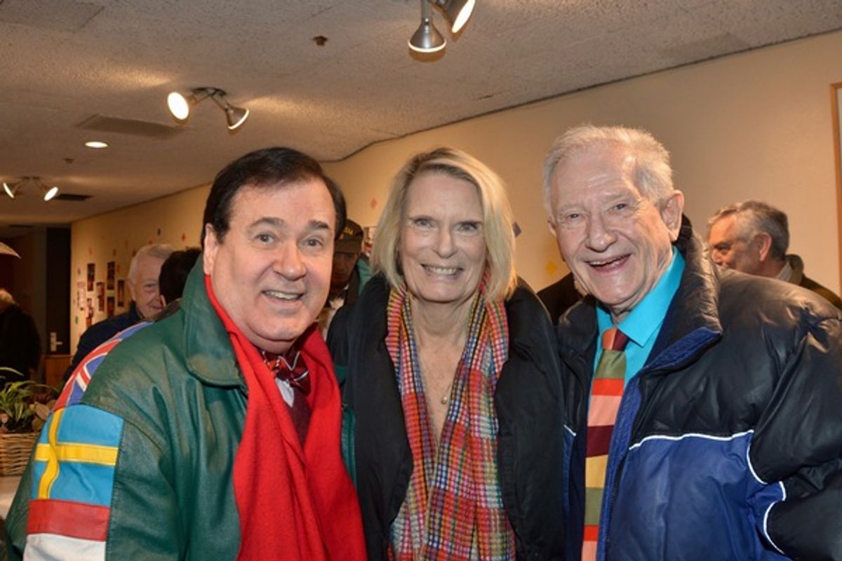 Lee Roy Reams, Caroline Meehan and Harvey Evans at 