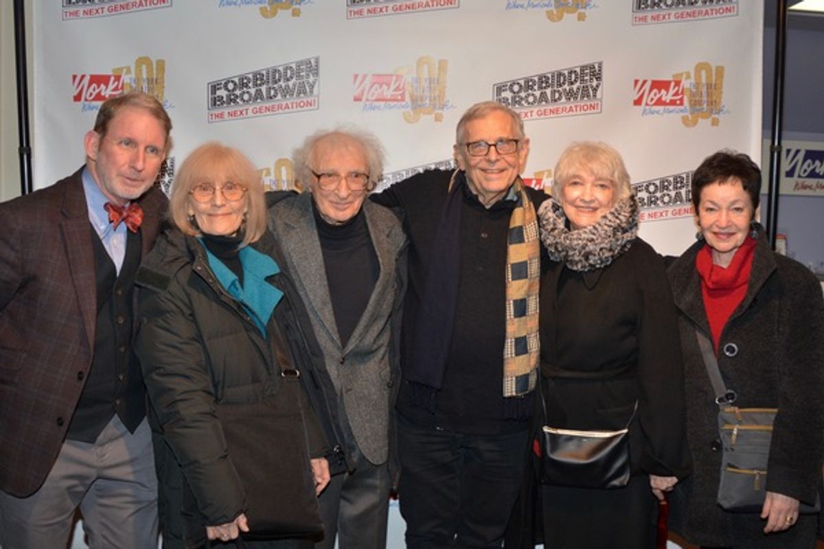 Evans Haile, Margery Gray, Sheldon Harnick, Richard Maltby, Jr., Betty Cooper and Lynn Ahrens at 
