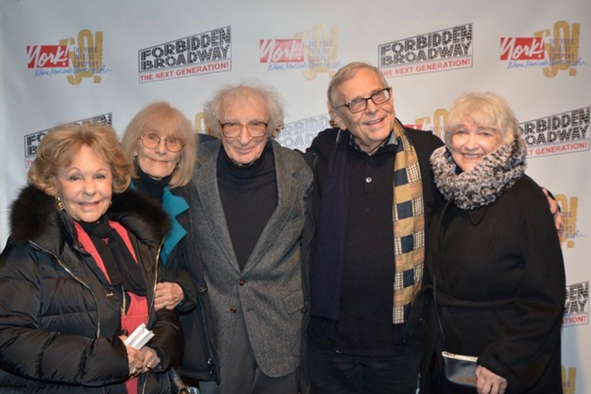 Elise Loti, Margery Gray, Sheldon Harnick, Richard Maltby, Jr., Betty Cooper and Lynn Ahrens at 