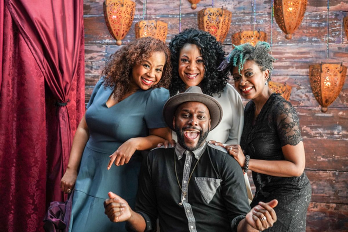  Ebony Marshall-Oliver, Jennifer Fouche and Ashanti J'Aria, and Douglas Lyons  at 