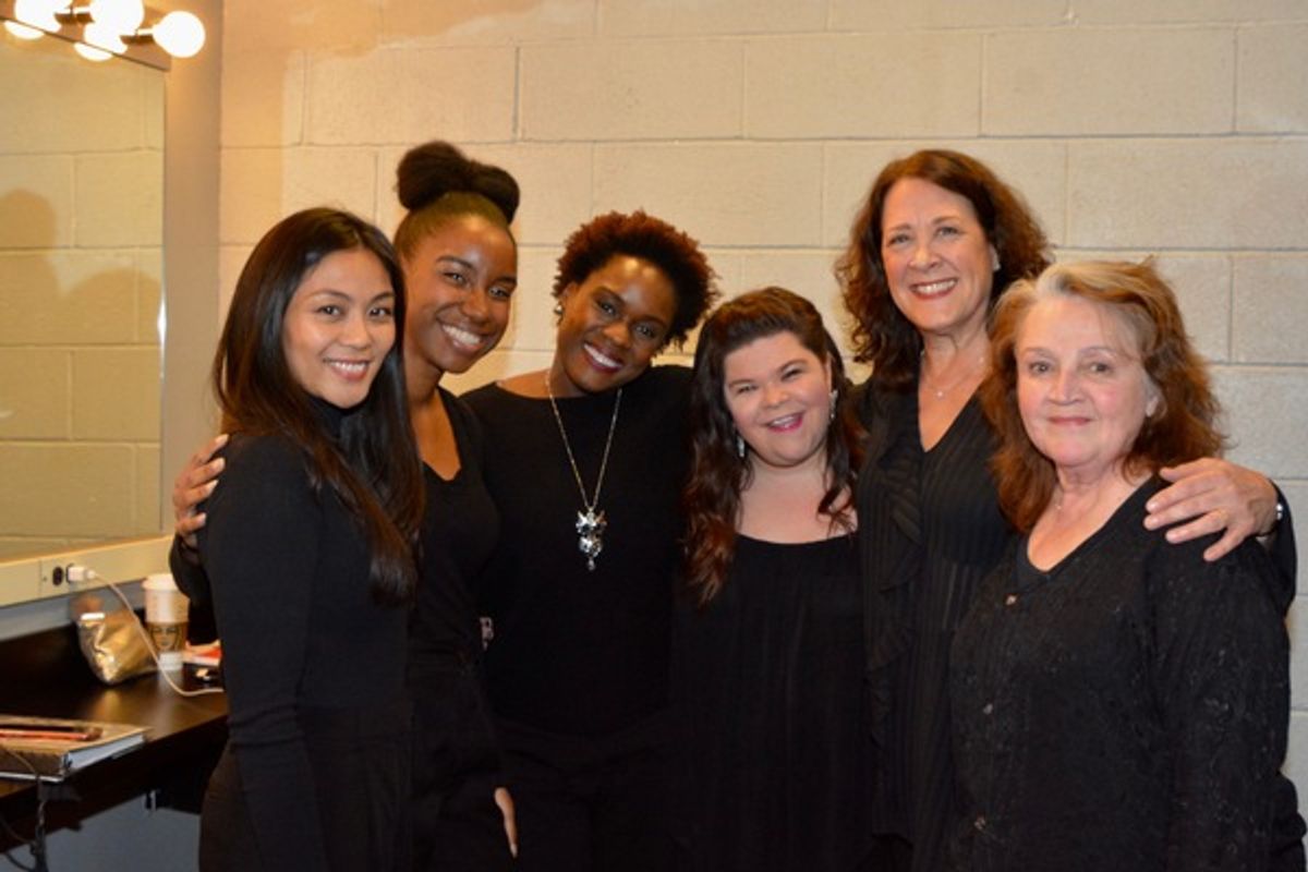 Teresa Avia Lim, Alicia Thomas, Stephanie Weeks, Marissa Rosen, Karen Ziemba and Patti Perkins at 