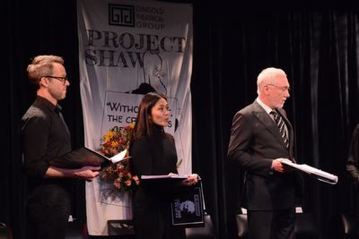 Christian Conn, Teresa Avia Lim and Patrick Page Photo