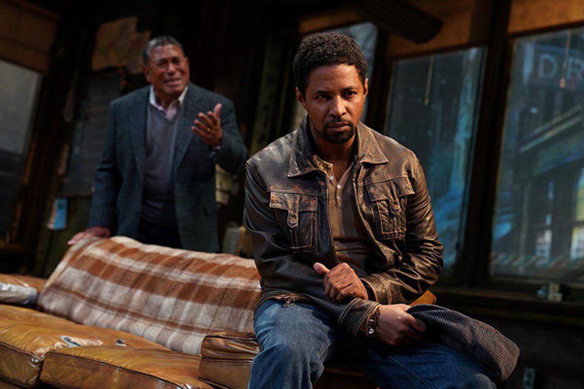 Steven Anthony Jones as Becker (background) and Amari Cheatom as Youngblood at 