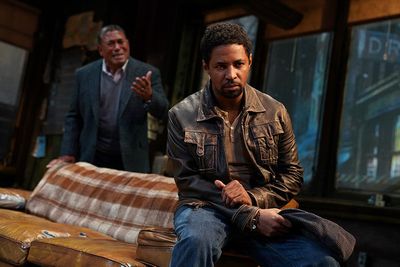 Steven Anthony Jones as Becker (background) and Amari Cheatom as Youngblood Photo