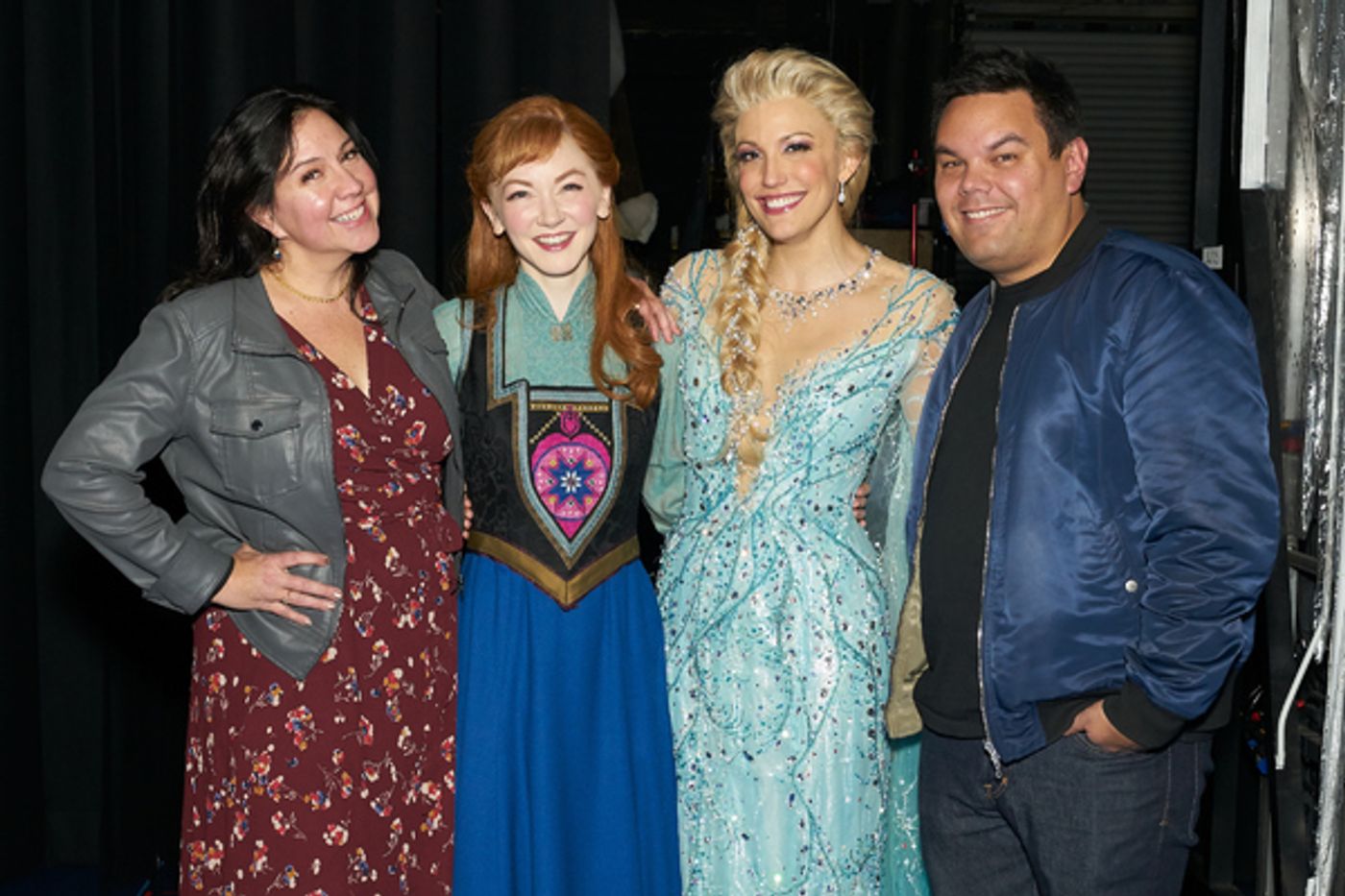 Photo Flash: Kristen Anderson-Lopez & Robert Lopez Visited FROZEN North American Tour Cast in LA  Image