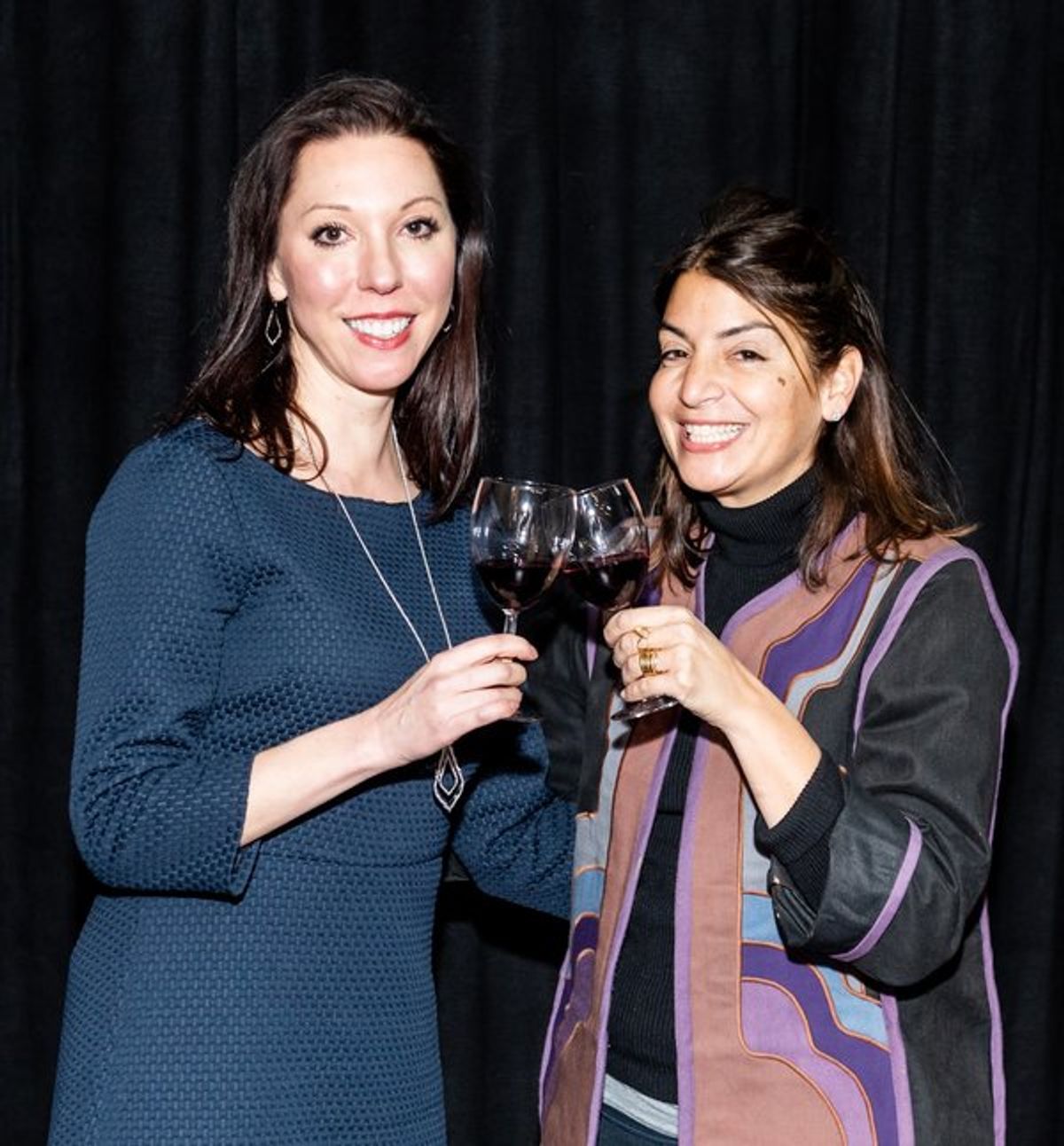 Vanessa Conlin, Head of Wine for Wine Access, with Mary Giuliani (of the eponymously named Mary Giuliani Catering & Events).
 at 