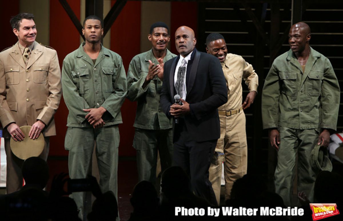 Kenny Leon with cast  at 