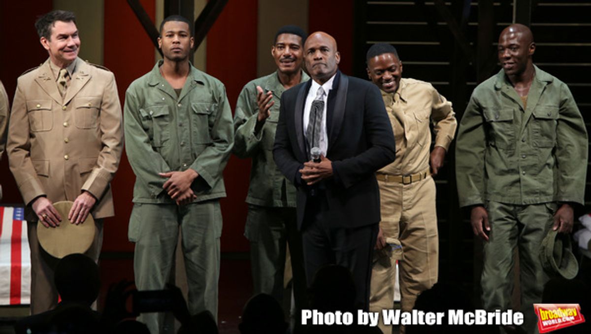 Kenny Leon with cast  at 