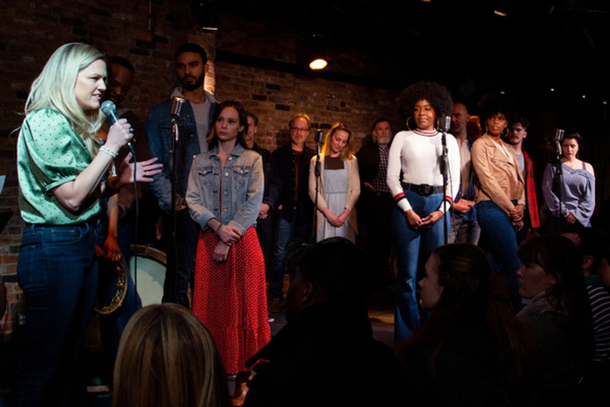 Lucy Hind and the cast of GIRL FROM THE NORTH COUNTRY at 