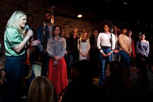 Lucy Hind and the cast of GIRL FROM THE NORTH COUNTRY Photo