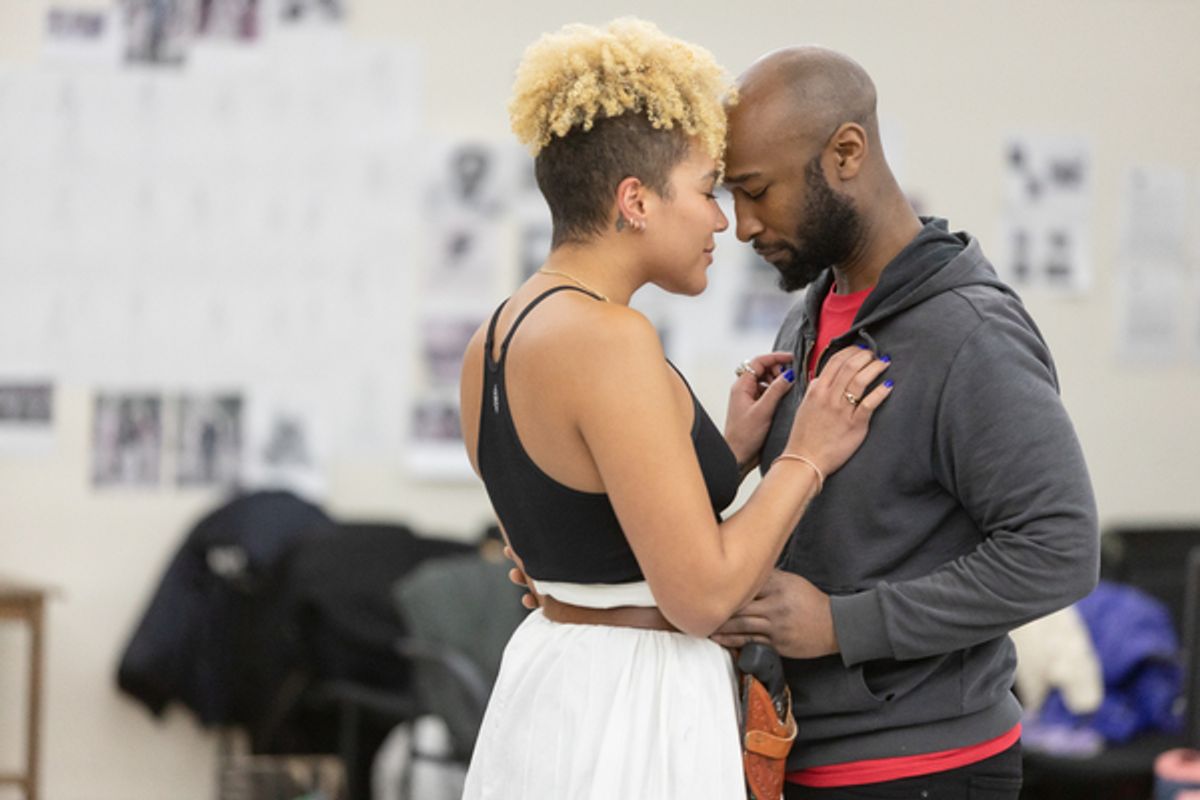 Emmy Raver-Lampman (Martha Clarke) and Donald Webber Jr. (Elijah) at 