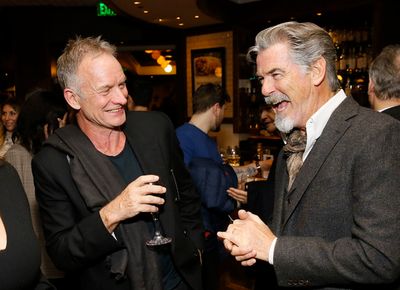 Sting and Pierce Brosnan Photo