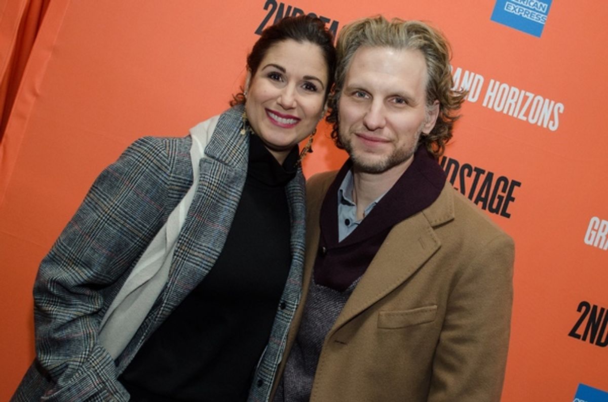 Stephanie J. Block and Sebastian Arcelus at 