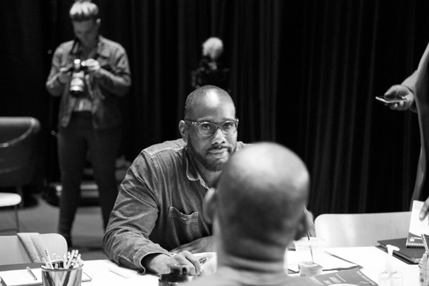 Photo Flash: Inside Rehearsal For Signature Theatre's THE HOT WING KING  Image
