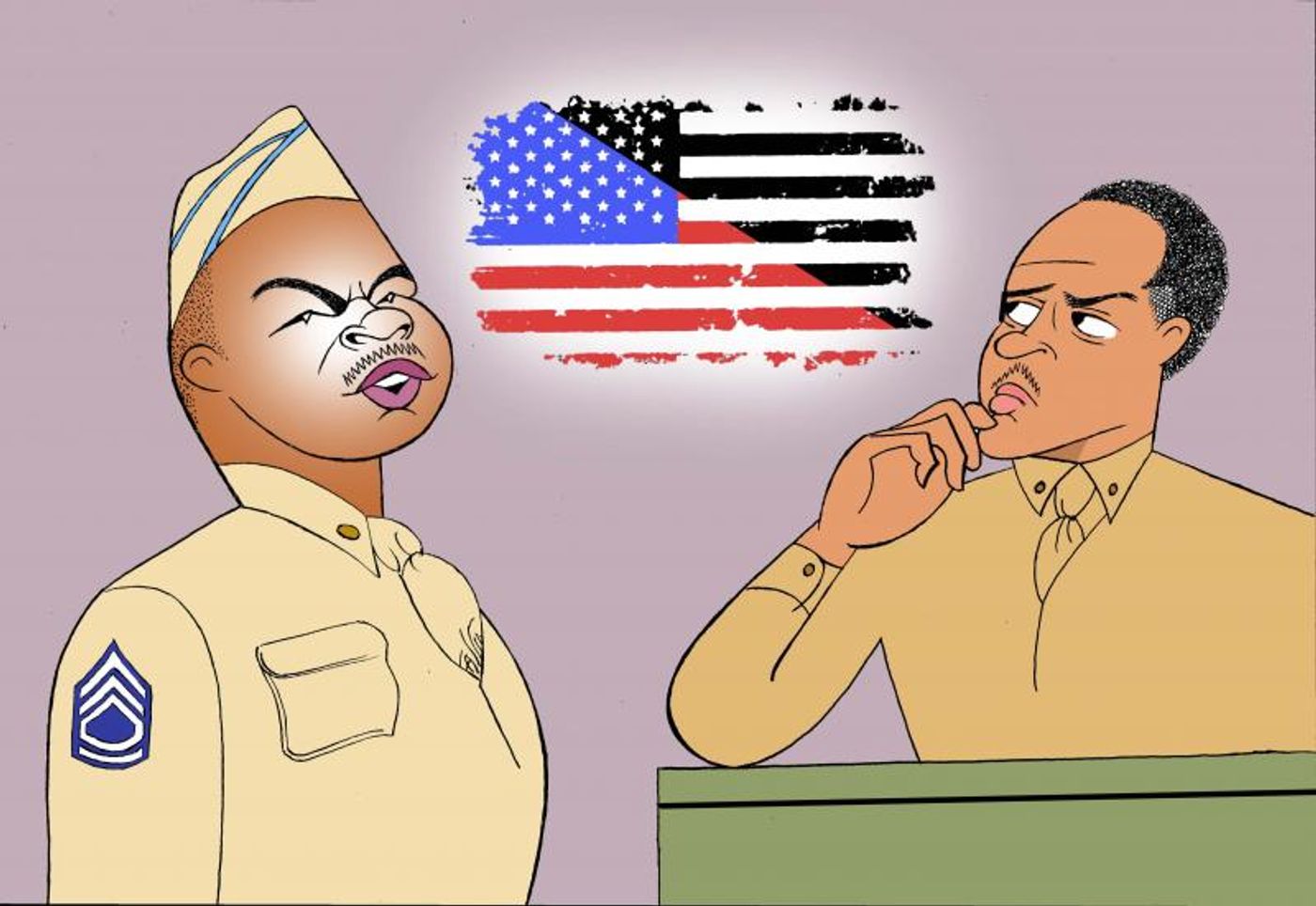 BWW Exclusive: Ken Fallin Draws the Stage - A SOLDIER'S PLAY  Image