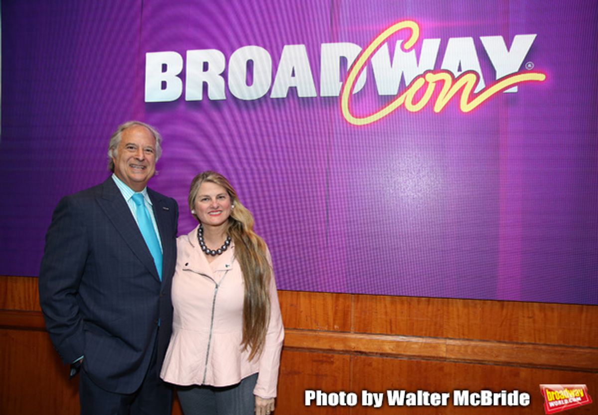 Stewart F. Lane and Bonnie Comley from BroadwayHD BroadwayHD During the BroadwayCON 2020 First Look at the New York Hilton Midtown Hotel on January 24, 2020 in New York City.  at 