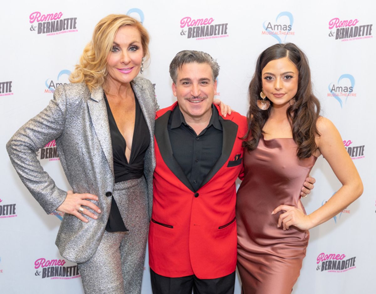 Judy McLane, Carlos Lopez, Anna Kostakis at 