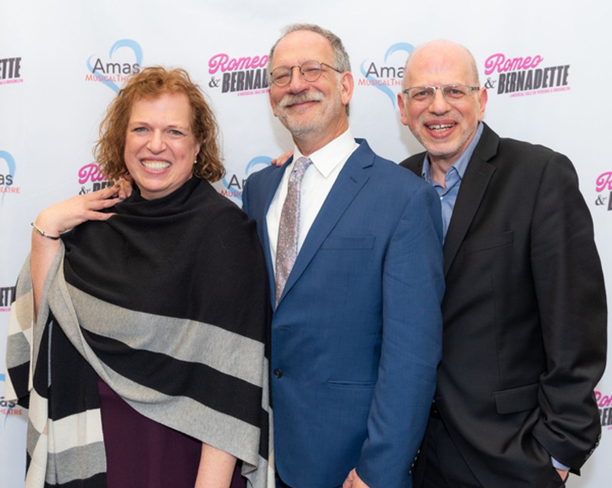 Rina Saltzman, Mark Saltzman, Seth Saltzman at 