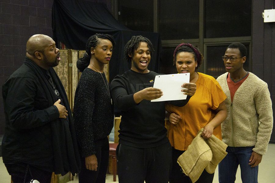 Photo Flash: In Rehearsal With Titan Theatre Company's THE AFRICAN COMPANY PRESENTS: RICHARD III Image
