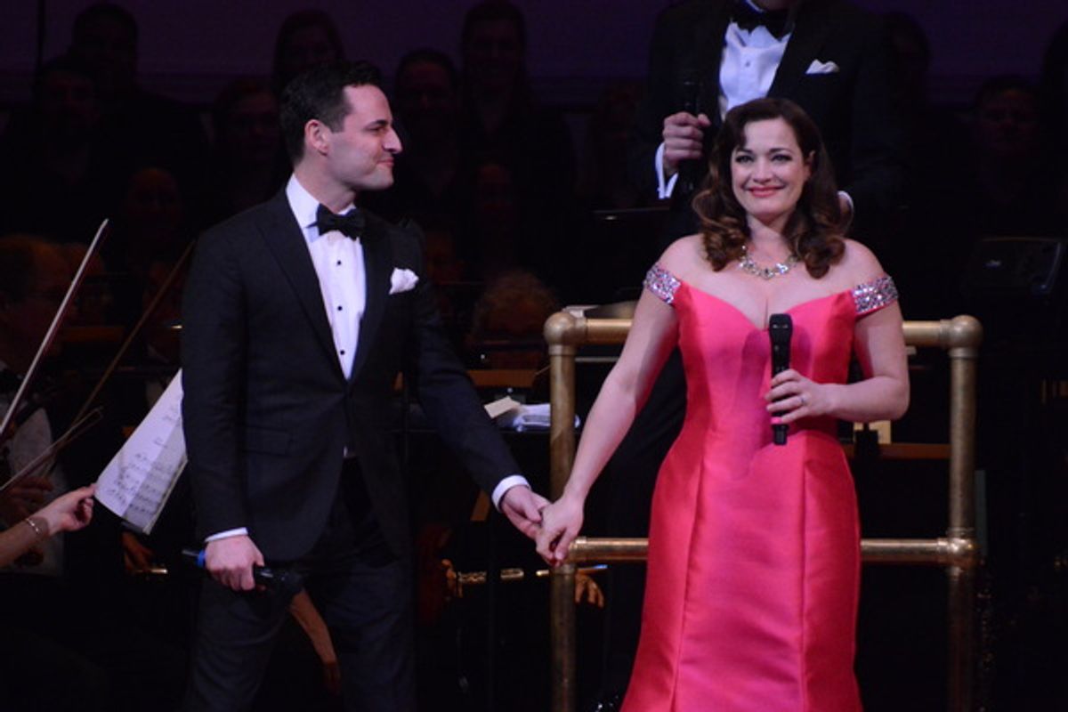 Max von Essen and Laura Michelle Kelly at 