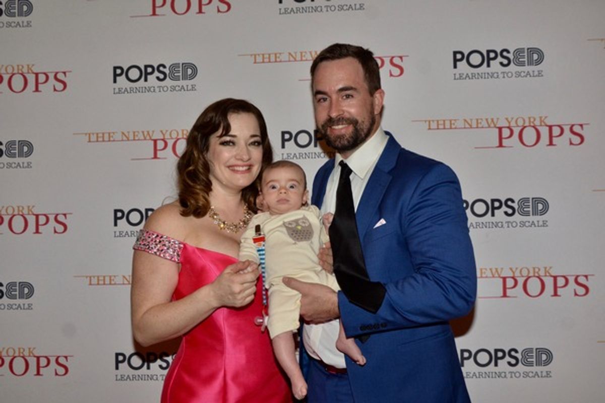 Laura Michelle Kelly, Sean Helleren and Raphael at 