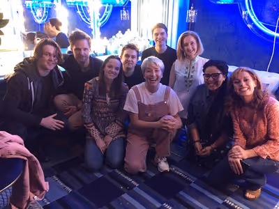 Emma Thompson and the cast of Dear Evan Hansen Photo